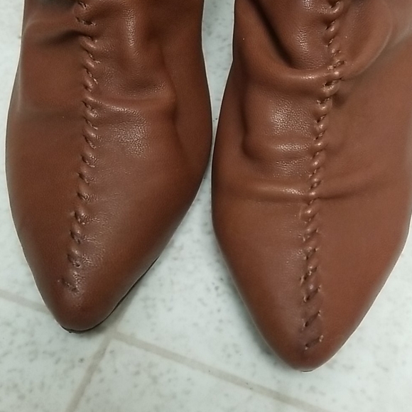 Unique Ruching Leather Boots Funky - Picture 5 of 8